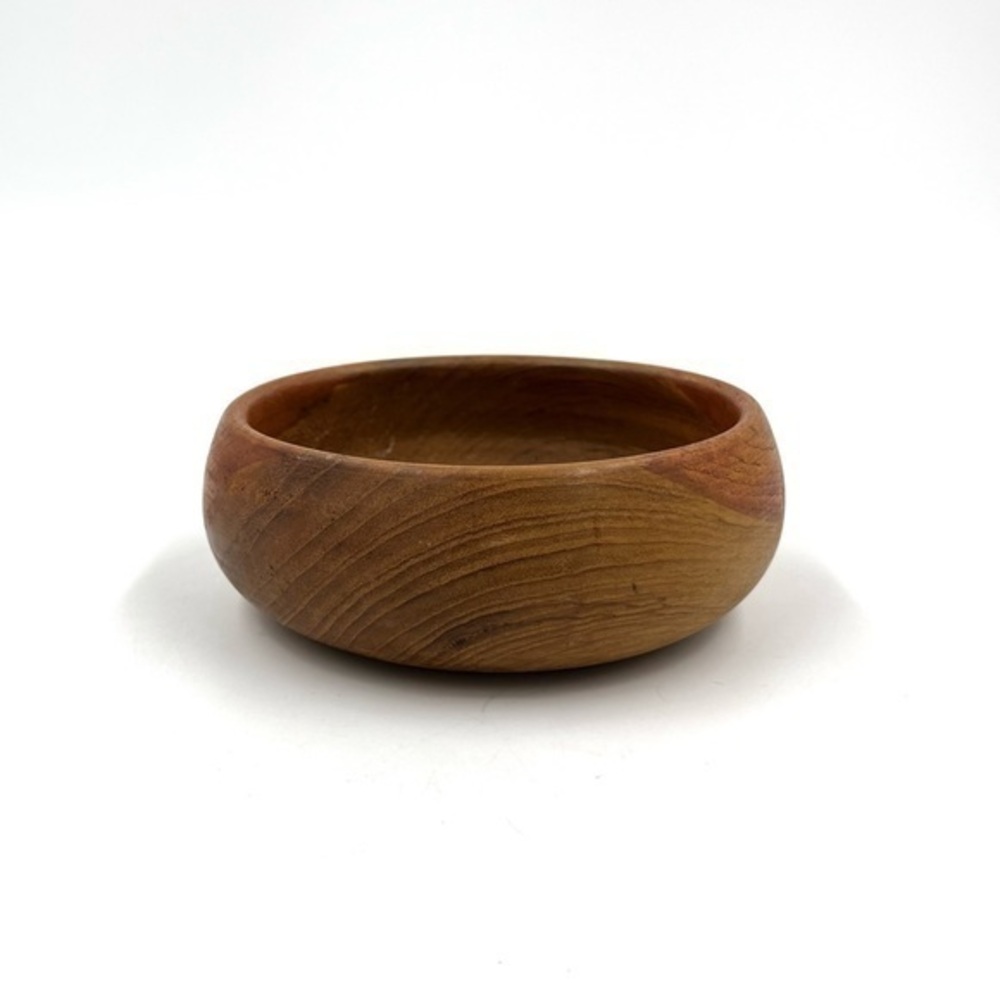 Teak Wood Shallow Catch All Bowl Made in Thailand